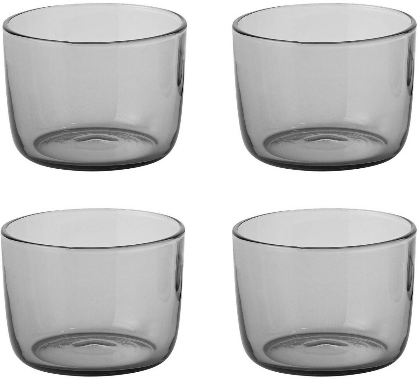 Verres de bar Muuto Corky Tumbler (set of 4), Low, Grey