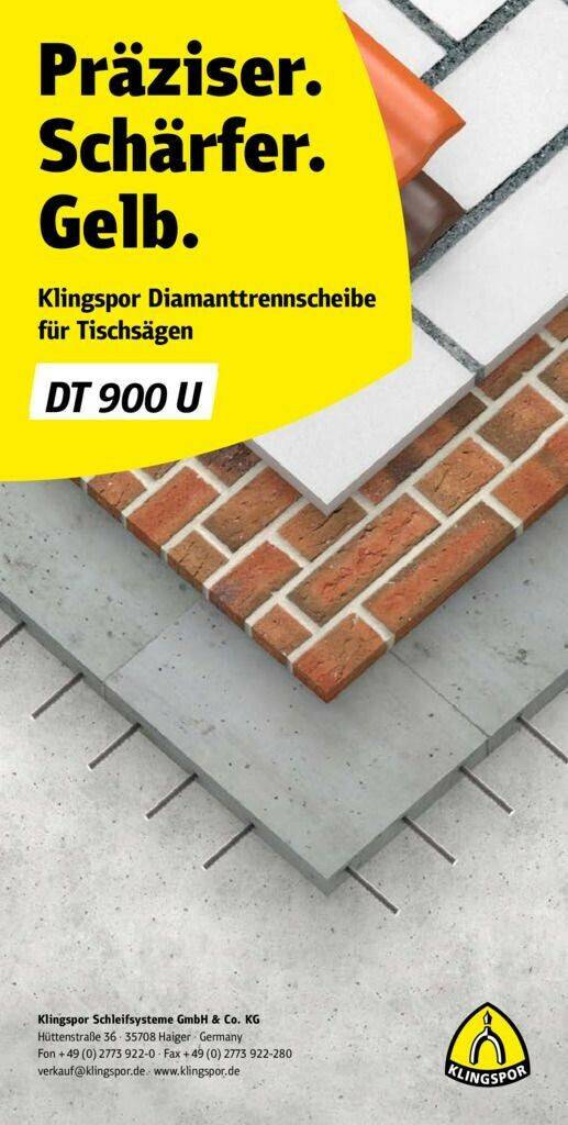 Klingspor Diamond disc DT 900 U 600x3,7x25,4mm 36 Segments Disques à tronçonner