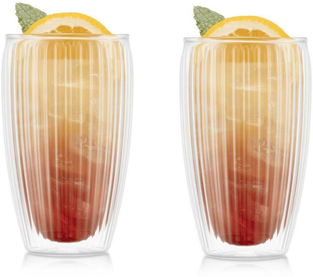 Bodum Pavina double-walled glass set of 2, 45 cl - Clear Verres à café & à thé