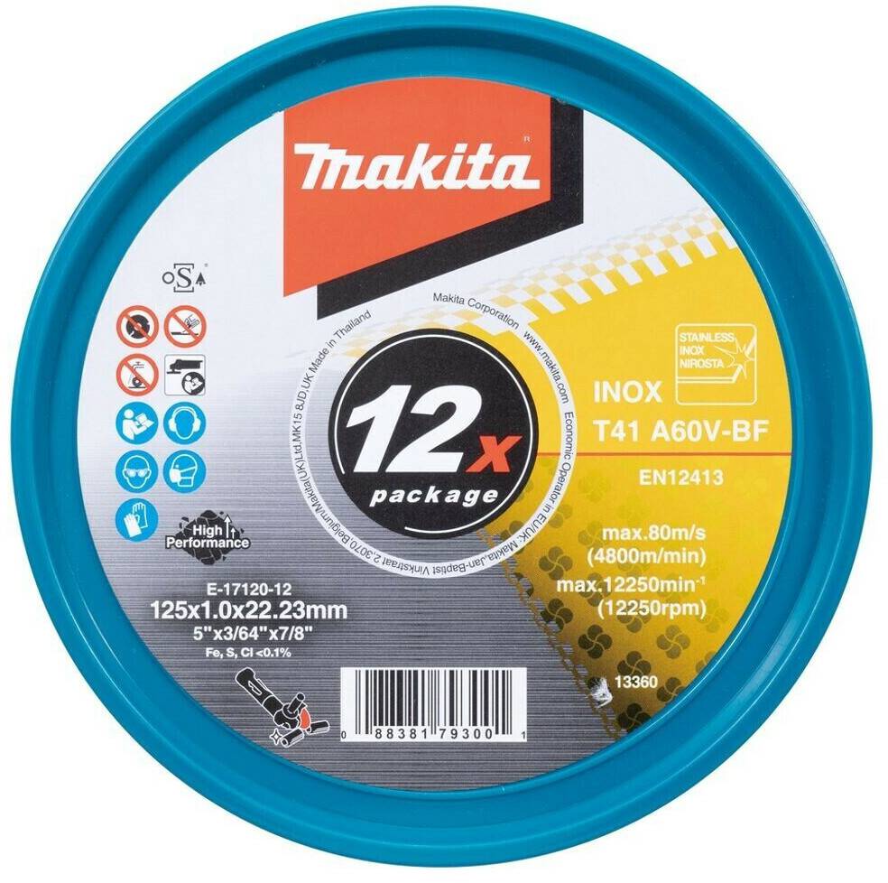 Makita E-17120-12 Disques à tronçonner