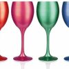 Sendez 6 mix wine glasses 300ml metal look wine glass red wine glasses white wine glass Verres à vin