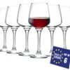 LAV White wine goblets in a set of 6 400cc: Exquisite white wine glasses of the best quality Verres à vin