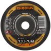 RHODIUS ALPHAline x T70 Extra thin 100 x 1,0 x 16,00 mm piece 50 Disques à tronçonner