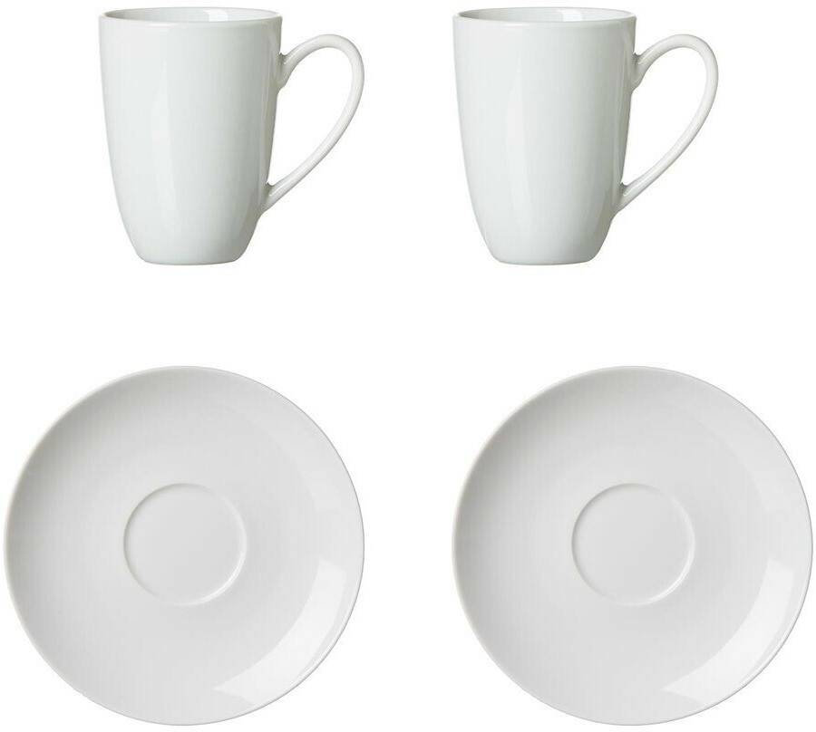 Verres à café & à thé Ritzenhoff & Breker BIANCO 4-piece latte macchiato set