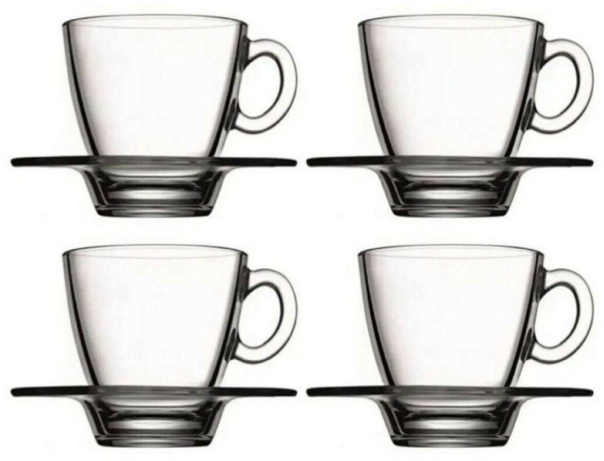 Pasabahce 95756- 12-piece set of espresso cups with saucer Aqua Verres à café & à thé