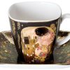 Goebel Gustav Klimt Espresso cup with saucer The kiss Mugs & tasses