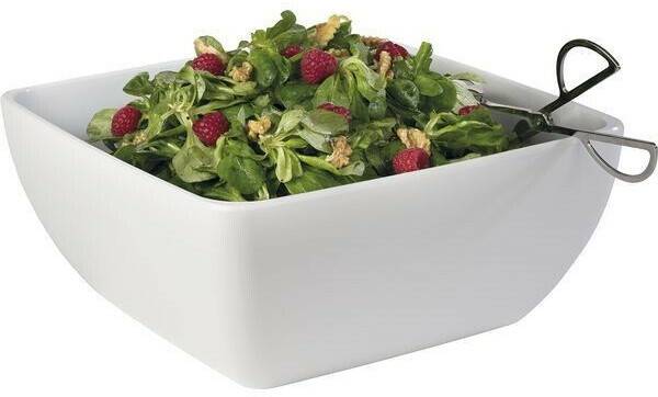 APS Bowl -PURE- made of melamine, 32 x 32 cm, height 14 cm, white, 8 liters, serving bowl, salad bowl, cereal bowl Saladiers