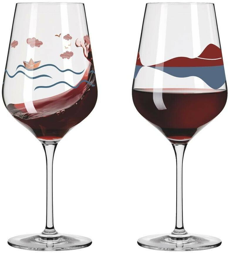 Ritzenhoff Heart Crystal Red Wine Glass Set H23 By Aurélie Girod | Applefield Verres à vin