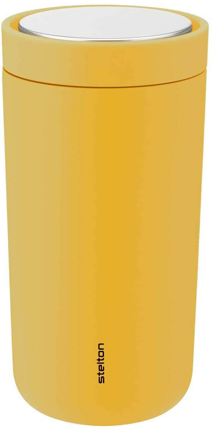 Stelton To Go Click to go mug 0.2 L soft poppy yellow Mugs & tasses