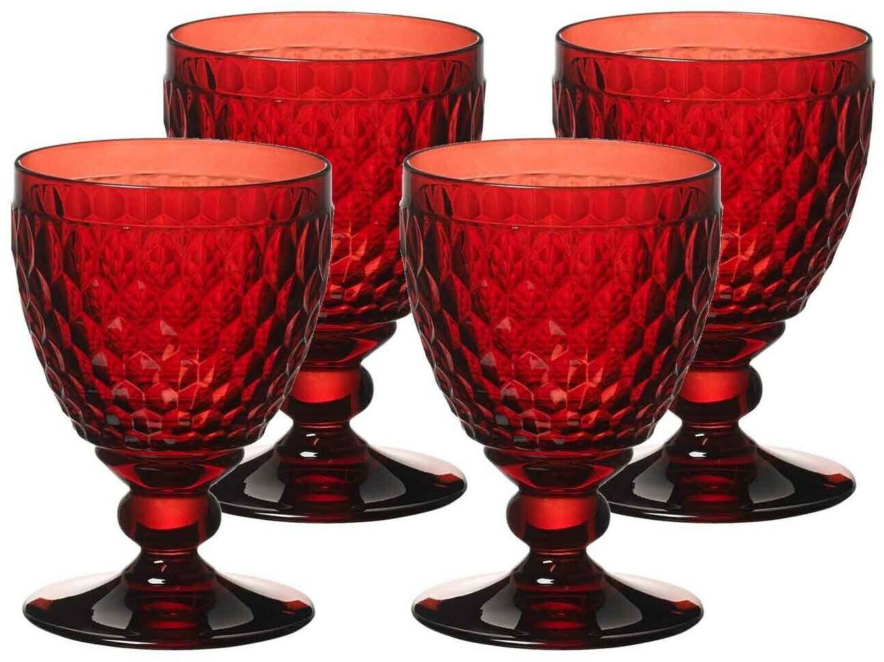 Verres à vin Villeroy & Boch Boston ed red wine glass red set of 4