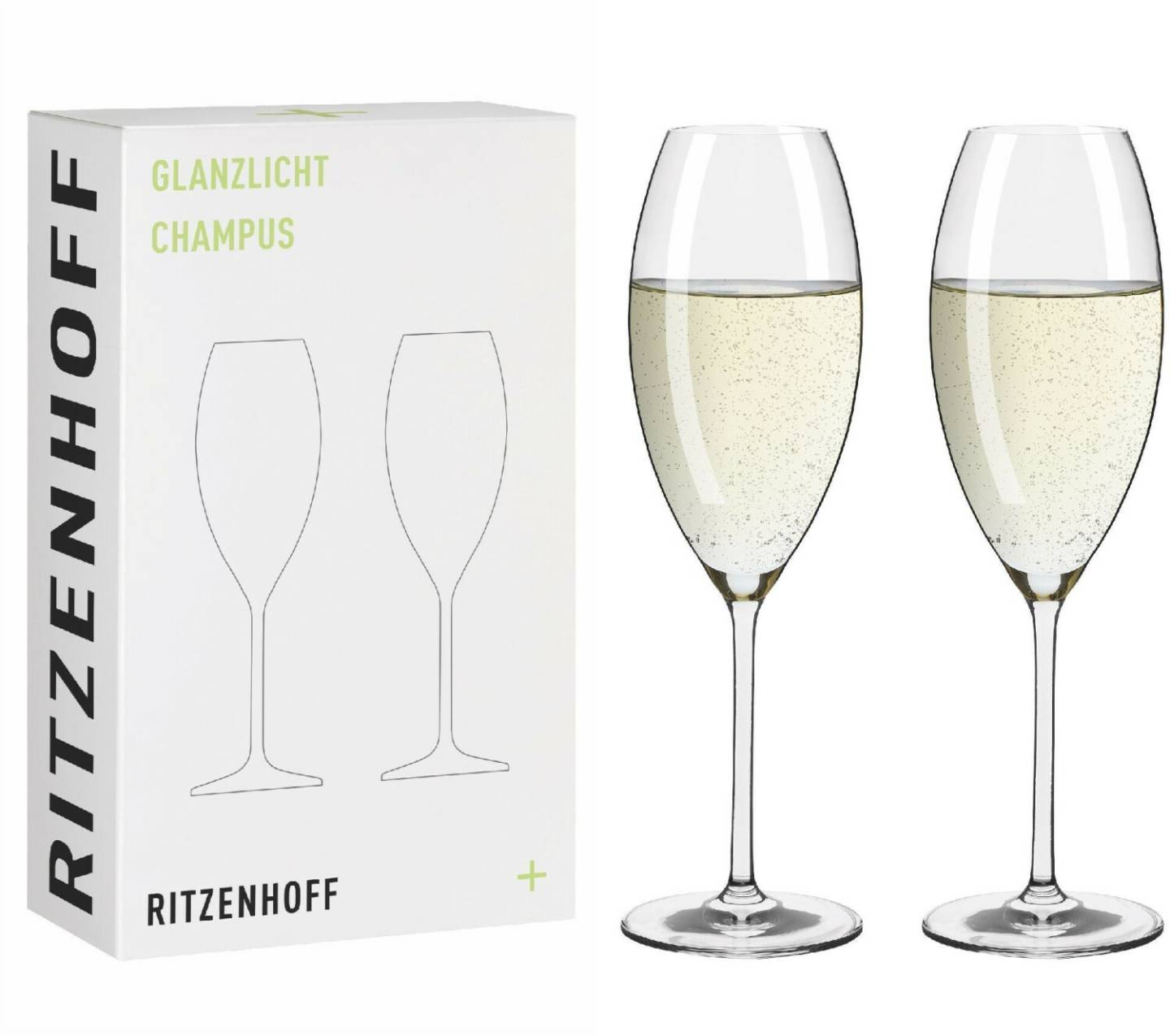 Ritzenhoff 8011003 champagne glass set #1 GLANZLICHT RDT 2024 in Gift box Verres à champagne