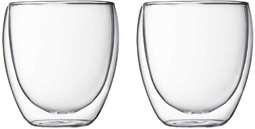 Bodum Pavina Set 2 verres double paroi 0,25 L Verres à café & à thé