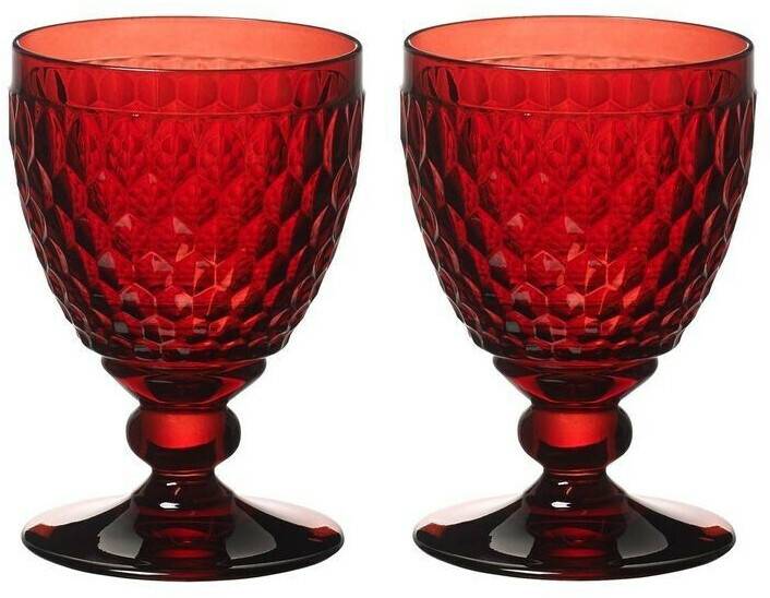 Villeroy & Boch Boston ed red wine goblet red, set of 2, glass Verres à vin