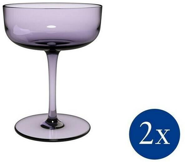 Verres à champagne Villeroy & Boch Champagne glass Like Lavender champagne bowl / dessert bowl, 2 pieces