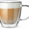 Bialetti Set of 2 cups Double Wall Capri, 160ml, thermal insulation, borosilicate glass Verres à café & à thé