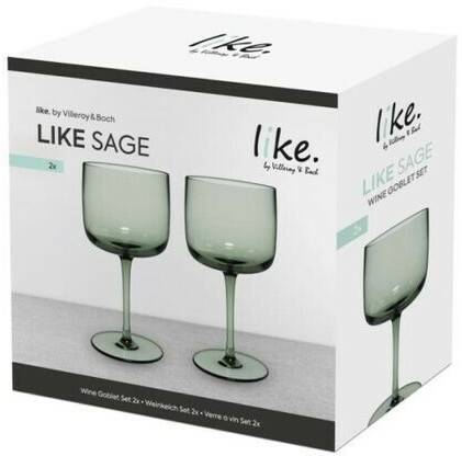 Villeroy & Boch Like. Wine goblet Sage Set 2 pieces 350ml Verres à vin