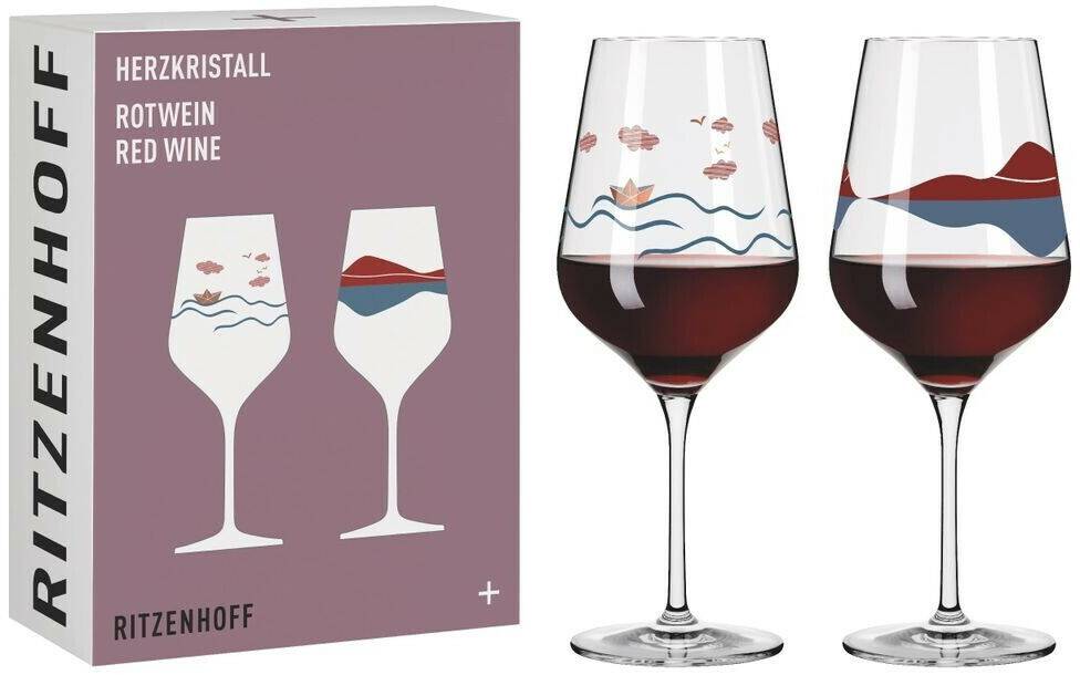 Ritzenhoff Heart Crystal Red Wine Glass Set H23 By Aurélie Girod | Applefield Verres à vin