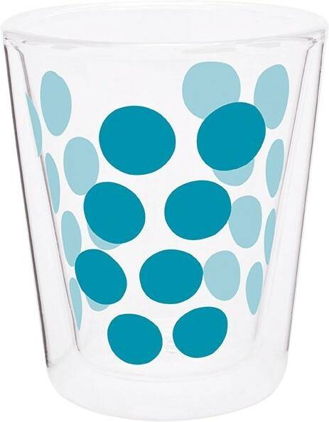 Zak Dot Dot Glass 20cl Zak Dot Dot Glass 20claqua blue