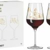 Verres à vin Ritzenhoff Red wine glass set of 2 Sagengold 001, Burkhard Neie, crystal glass, 570 ml, 3401001