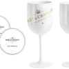 Verres à champagne Moët & Chandon Original acrylic champagne glasses Ice Imperial White including coasters