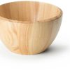 Saladiers Continenta Salad bowl made of rubber tree wood, fruit bowl, size: Ø 25 x 14.5 cm, made of rubber tree