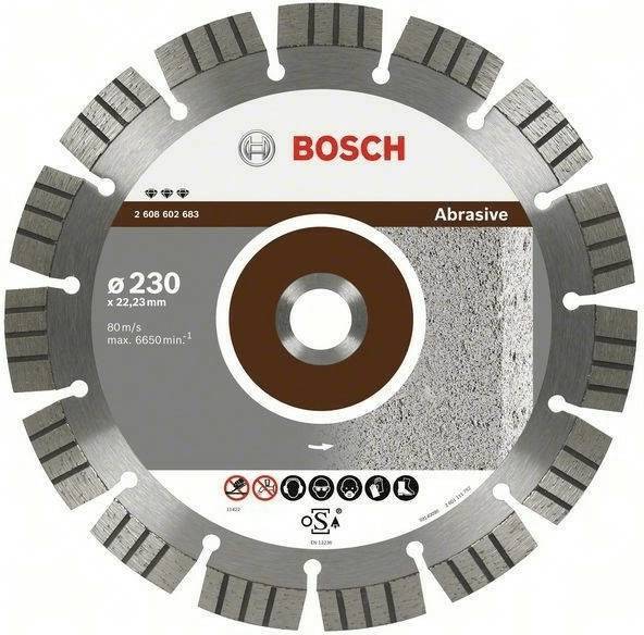 Disques à tronçonner Bosch Disque diamant Best for Abrasive Ø115 mm (2608602679)