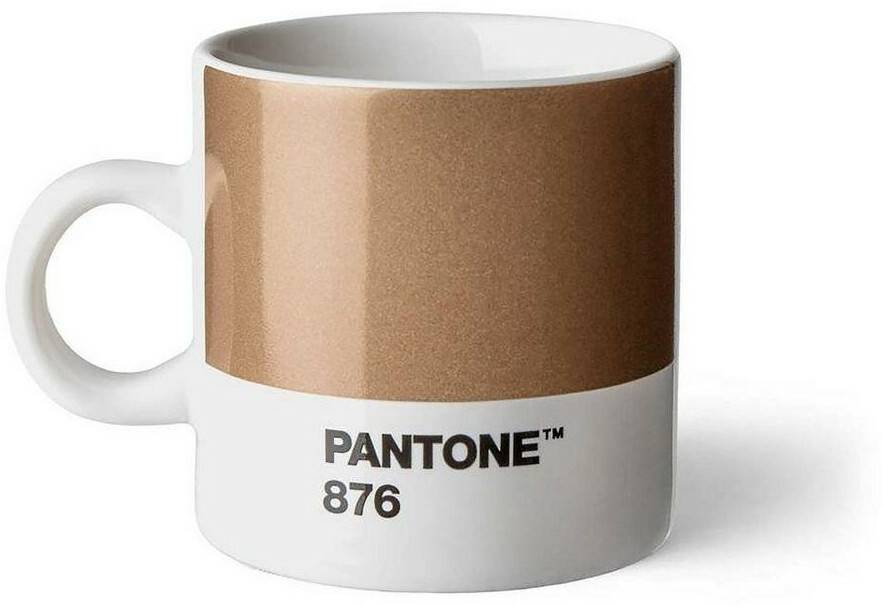 Mugs & tasses Pantone Porcelain espresso cup - bronze 876 - 120 ml