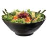 APS Bowl -MARONE-, melamine, black, Ø 19 cm, H: 8 cm, 0.8 liters Saladiers