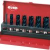 Forets & Embouts de vissage RUKO Coring drill pack 7tlg. D.12-22mm HSS-TiAlN L.30mm Weldon