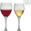 Verres à vin Argon Red And White Wine Glasses - Set Of 12 Glasses - 340ml / 245ml