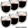 Verres à café & à thé Feelino Set of 6 exclusive XXL 400ml double-walled tea glasses Feelino-6R with thermal effect