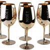 Verres à champagne Moët & Chandon Champagne glasses copper set of 6 real glass