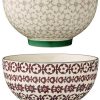 Bloomingville Karine bowl Ø 13.5cm 2-pack green-red Saladiers