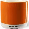 Pantone Latte Macchiato porcelain thermal mug - orange 021 - 220 ml - 8.7x8.7x9 cm Mugs & tasses