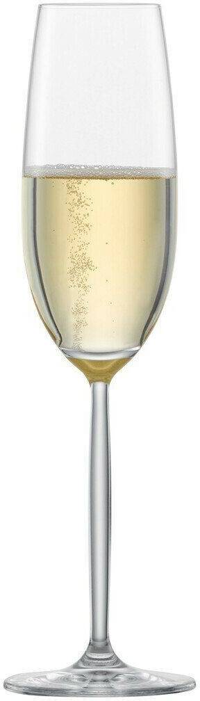 Schott-Zwiesel Muse champagne flute with effervescence point, set of 4, crystal glass 219 ml Verres à champagne