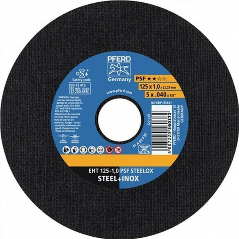 Pferd EHT125-1,6 A46PPSF25 pcs. Disques à tronçonner