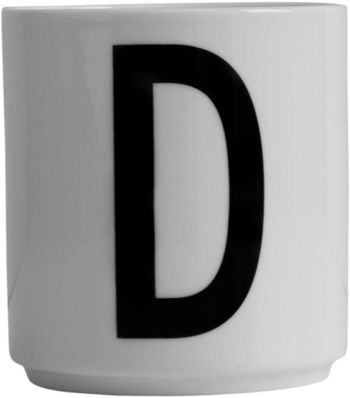 Design Letters AJ Letters Mug Porcelain Design Letters white / blackD Design Letters white Design Letters AJ Letters Mug Porcelain Design Letters white / black