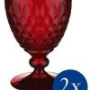 Villeroy & Boch Boston ed red wine goblet red, set of 2, glass Verres à vin