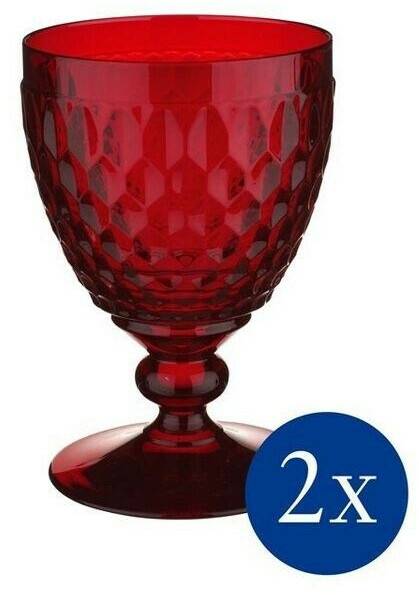 Villeroy & Boch Boston ed red wine goblet red, set of 2, glass Verres à vin