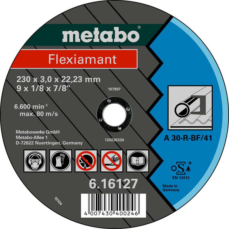 Metabo 6.16727.00 Disques à tronçonner