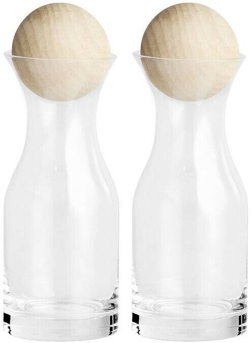 Zeller Carafe,, set of 2, transparent, material glass, Zeller Present Carafes