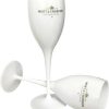 Verres à champagne Moët & Chandon Champagne glasses luxury 2x set white gold