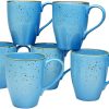 CreaTable Mug NATURE COLLECTION medium blue (6 pieces) Mugs & tasses