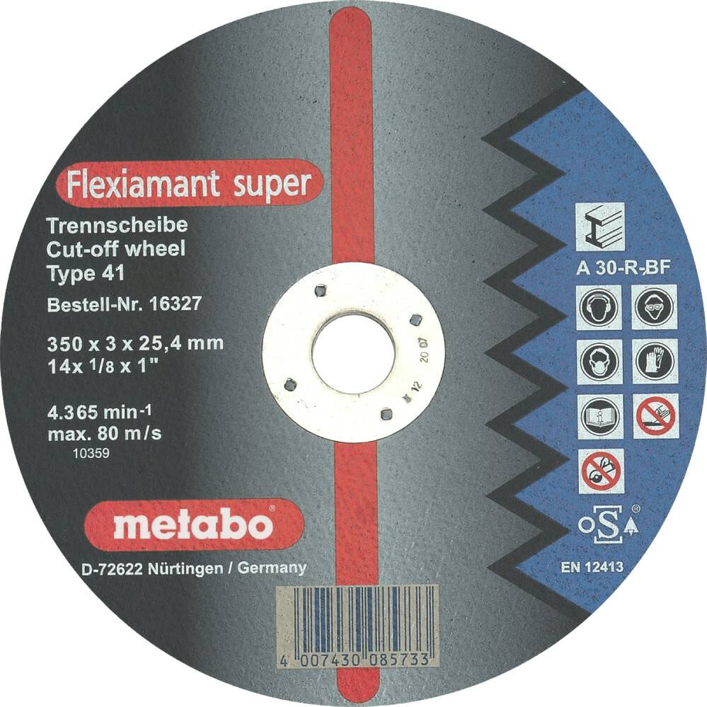 Metabo 6.16327.00 Disques à tronçonner