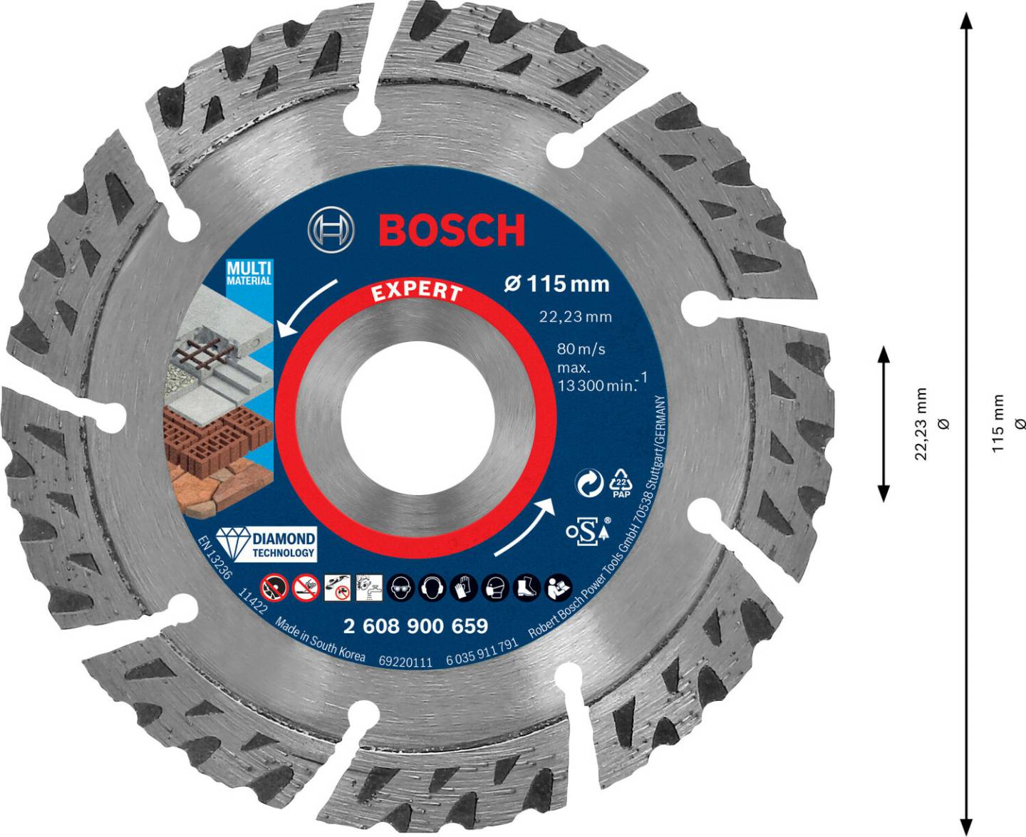 Bosch 2608900659 Disques à tronçonner