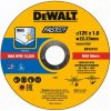 Disques à tronçonner DeWalt High Performance 125 x 1 x 22,23mm piece 100 (DT20540-QZ)