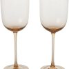 ferm LIVING Host red wine glass 36 cl pack of 2 Blush Verres à vin