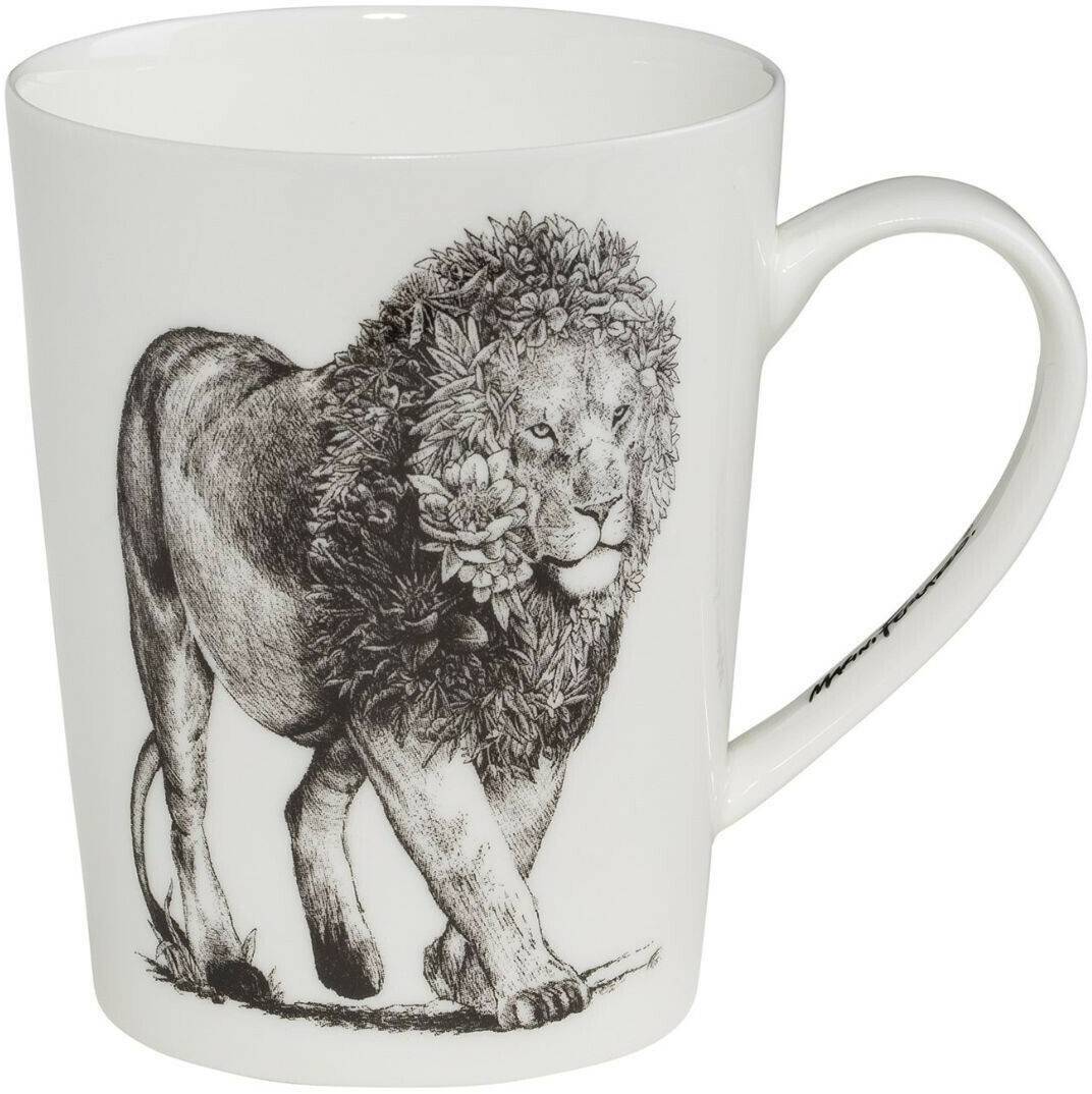 Maxwell & Williams African lion coffee mug 0,45l white Mugs & tasses