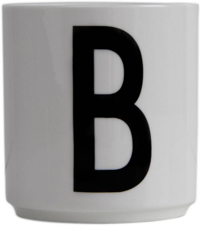 Design Letters AJ Letters Mug Porcelain Design Letters white / black Design Letters AJ Letters Mug Porcelain Design Letters white / blackLetter B Design Letters white