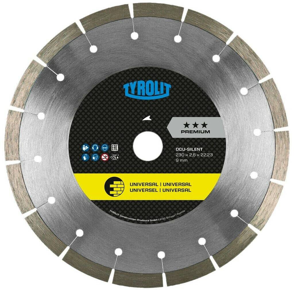 Tyrolit Diamond disc DCU Premium 230x2,6x22,23mm DCUS Disques à tronçonner